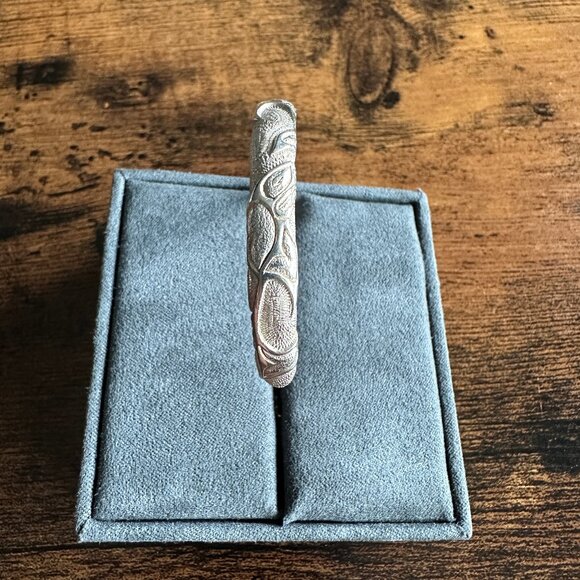 David Yurman Northwest Cuff Bracelet in Sterling Silver - 5mm - Size Large - Picture 15 of 16